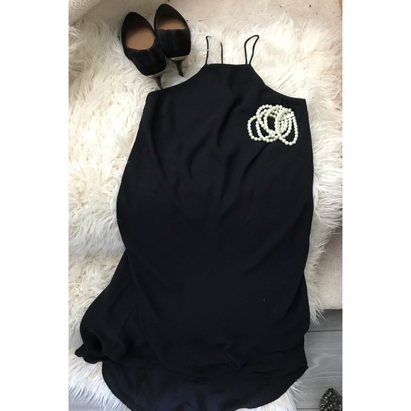 COPY - RW&Co silly crepe halter dress black - Picture 4 of 4